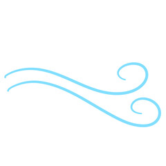 Blow Gusts Cold Wind Air Illustration