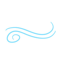 Blow Gusts Cold Wind Air Illustration