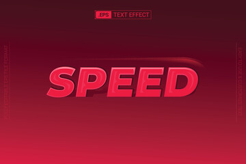 Speed vector eps file format text effect design with dark background.