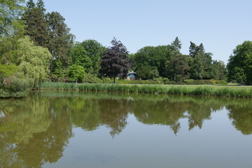 Fototapeta na wymiar See im Bürgerpark in Bremen
