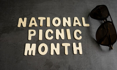  National Picnic month, holiday and vacation Selective focus