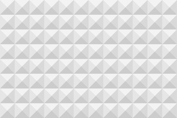 Fototapeta premium Seamless white abstract paper texture background with square and triangle shape in 3d style, geometric backdrop for web, card, poster,banner design, vector illustration.