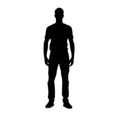 person standing silhouette illustration