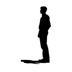 person standing silhouette illustration