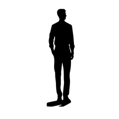 person standing silhouette illustration