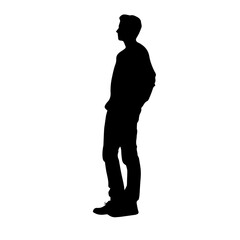 person standing silhouette illustration