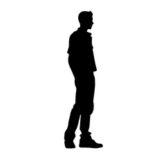 person standing silhouette illustration