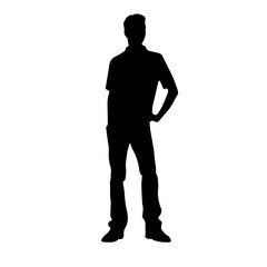 person standing silhouette illustration