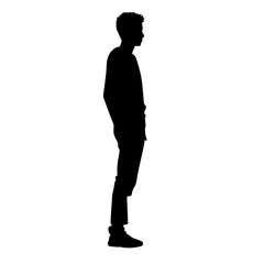 person standing silhouette illustration