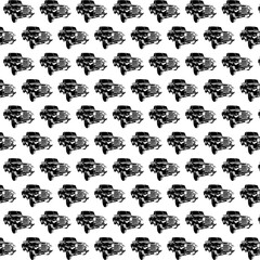Classic car graphic motif pattern
