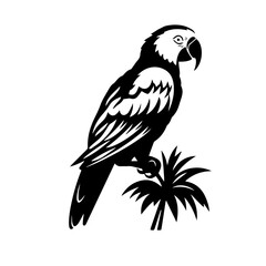 parrot silhouette illustration 