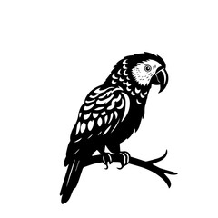 parrot silhouette illustration 