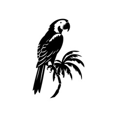 parrot silhouette illustration 