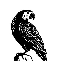 parrot silhouette illustration 