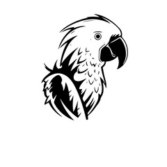 parrot silhouette illustration 