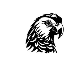 parrot silhouette illustration 