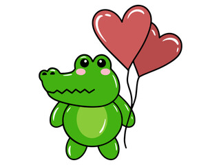 Cute Crocodile Cartoon Animal drawing