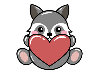Weasel Cartoon Cute Animal Illustration