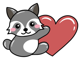 Weasel Cartoon Cute Animal Illustration