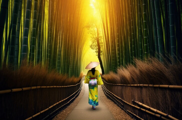 woman_in_kimono_walking_through_bamboo_forest