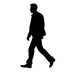 walking person silhouette illustration 