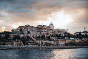 Fototapeta na wymiar Budapest river trip view on Danube