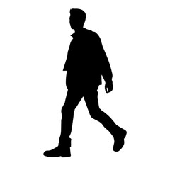 walking person silhouette illustration 