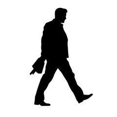 walking person silhouette illustration 