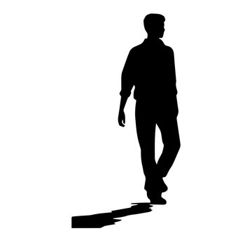 recommend clip art: walking person silhouette illustration 