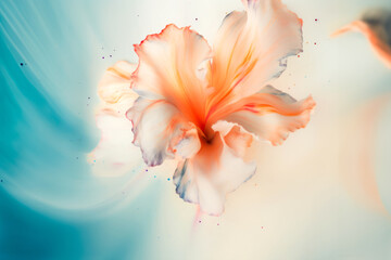 Vibrant Blossoms: Abstract Flower Background in Full Bloom