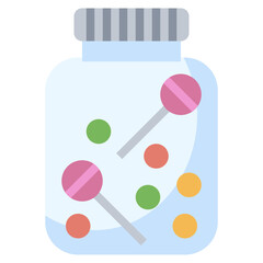 CANDY BOTTLE line icon,linear,outline,graphic,illustration