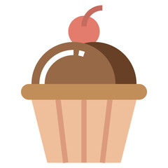 CUPCAKE line icon,linear,outline,graphic,illustration