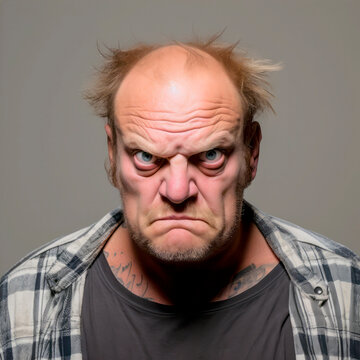 mug shot of a criminal, male.