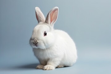 white rabbit on clean background