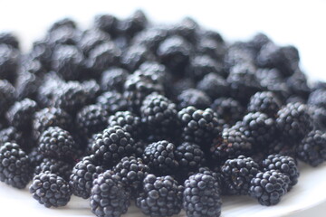 blackberry, fruit, berry, food, isolated, 
