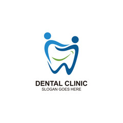 Dental clinic logo design vector
