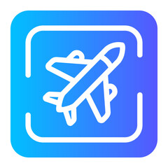 airport gradient icon