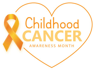 Yellow Ribbon – Childhood Cancer Fight Symbol – v5