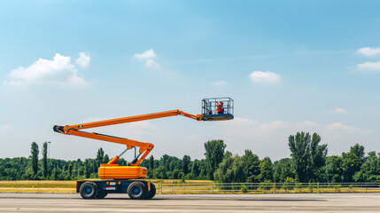 Elevation: Boom Lift Machine for Construction and Maintenance, Generative AI