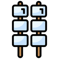 MARSHMALLOW line icon,linear,outline,graphic,illustration