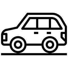 CAR line icon,linear,outline,graphic,illustration