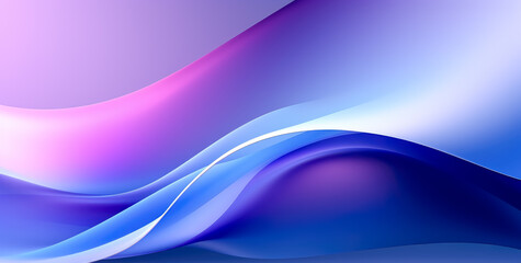 Obraz premium Blue and purple abstract background, in the style of flowing fabrics, soft lighting, precisionist lines, abstract minimalism.