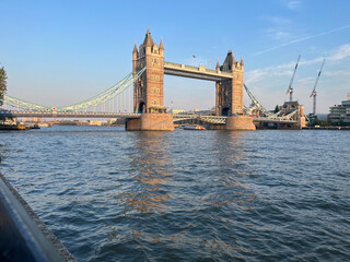 Fototapeta na wymiar Tower Bridge is a Grade I listed combined bascule and suspension bridge in London.