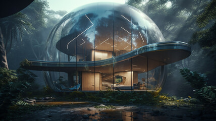 Enchanting Jungle Retreat: Futuristic Cocoon House in the Heart of Nature