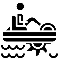 PEDALO line icon,linear,outline,graphic,illustration