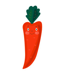 Carrot character child cartoon cute
