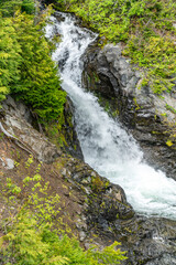 Obraz premium Mountain Waterfall Scene 3