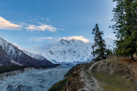 heaven on earth,Nanga Parbat Mountain (8,126 meters) from Fairy Meadows,Gilgit-Baltistan, Pakistan,
