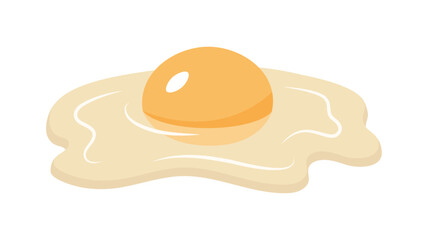Raw egg. Vector and PNG illustration. Transparent background.