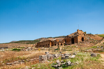 Hierapolis Ancient City Photo, Pamukkale Travertines Denizli, Turkey